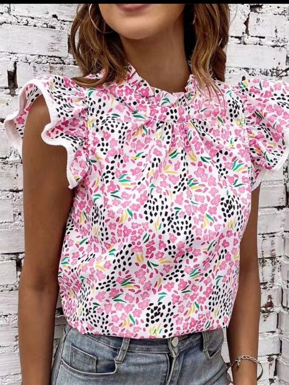 Shein Floral Blouse